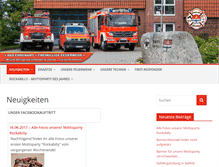 Tablet Screenshot of feuerwehr-suelfeld.de